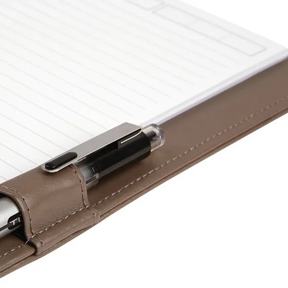 TUL Quilted Leather Notebook in Gray - Picture 5 of 6